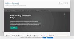Desktop Screenshot of bilim-teknoloji.com